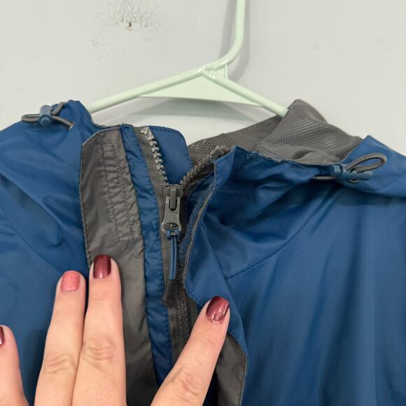 NordicTrack Lightweight Men's Full Zip Jacket Size Large Blue & Gray 100% Nylon - Picture 3 of 8